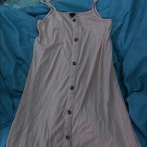 Pink Button-Down Dress